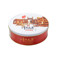 Food grade hot selling round metal cake box packaging tins for butter cookies